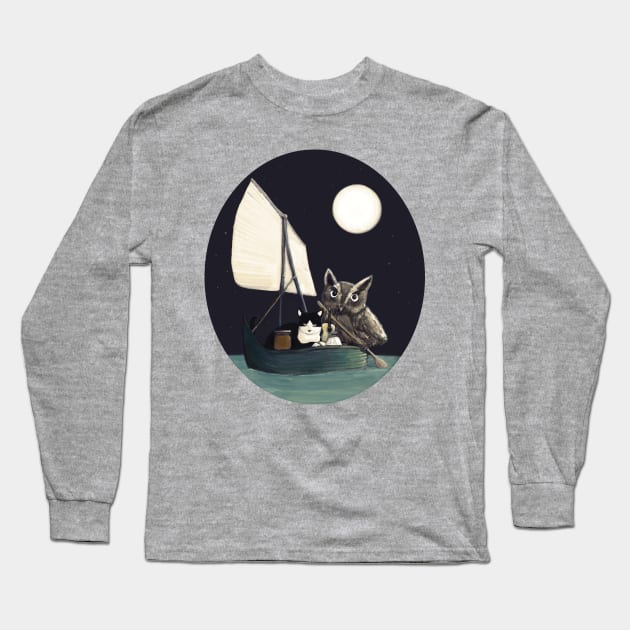 The Owl and the Pussycat Long Sleeve T-Shirt by Pixelmania